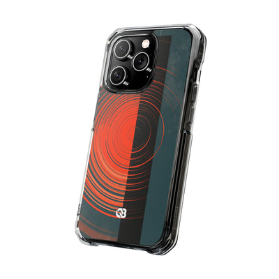 Teal Impact MagSafe Phone Case for iPhone - Burnt Slate Radial