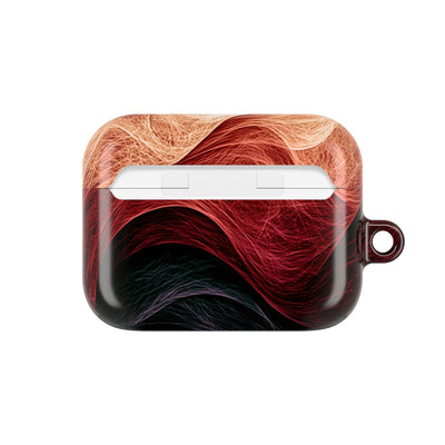 Ember Wave Dispersion · Hard Case for AirPods & AirPods Pro · Red