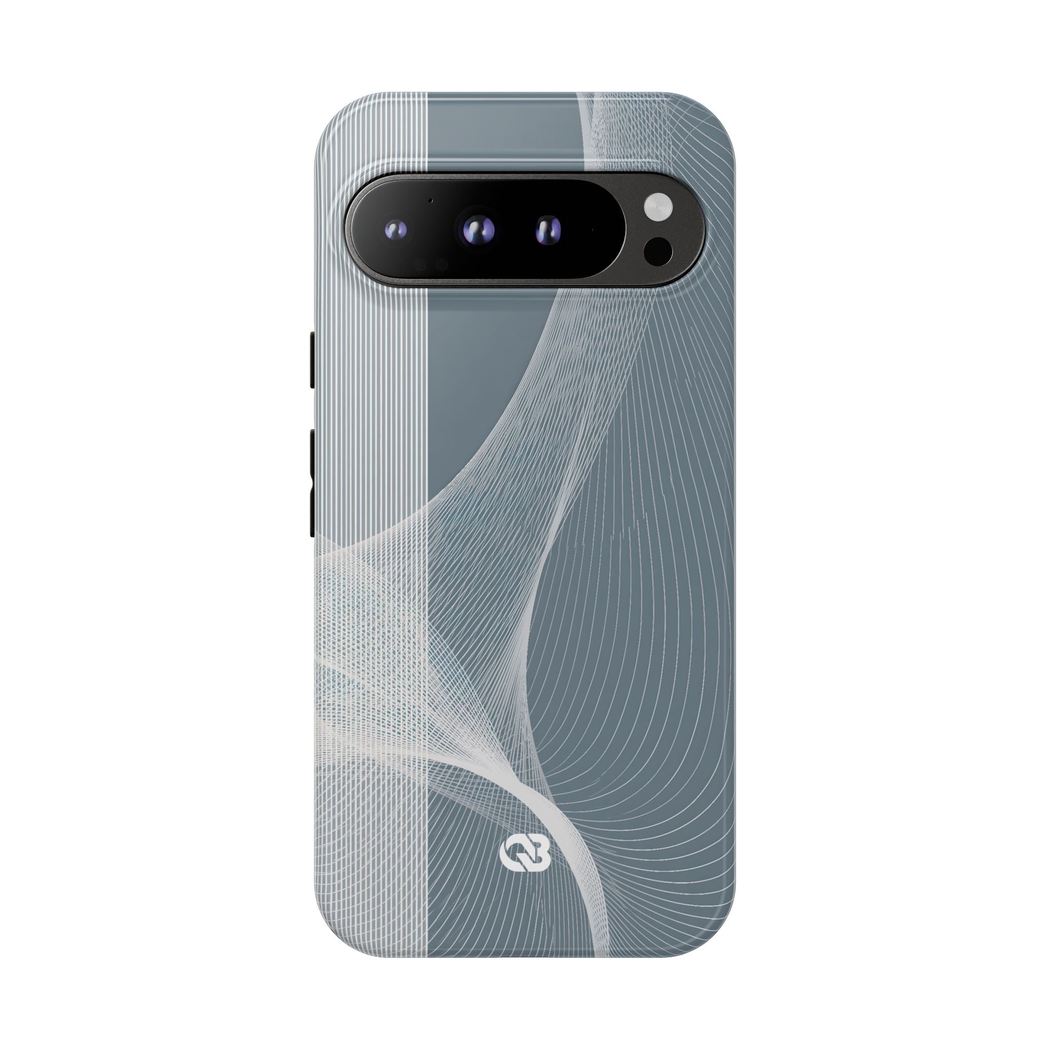 Grey Tough Phone Case for Google Pixel - Slate Mesh Horizon