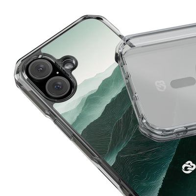 Alpine Mist · Clear Impact Magnetic Phone Case for iPhone · Green