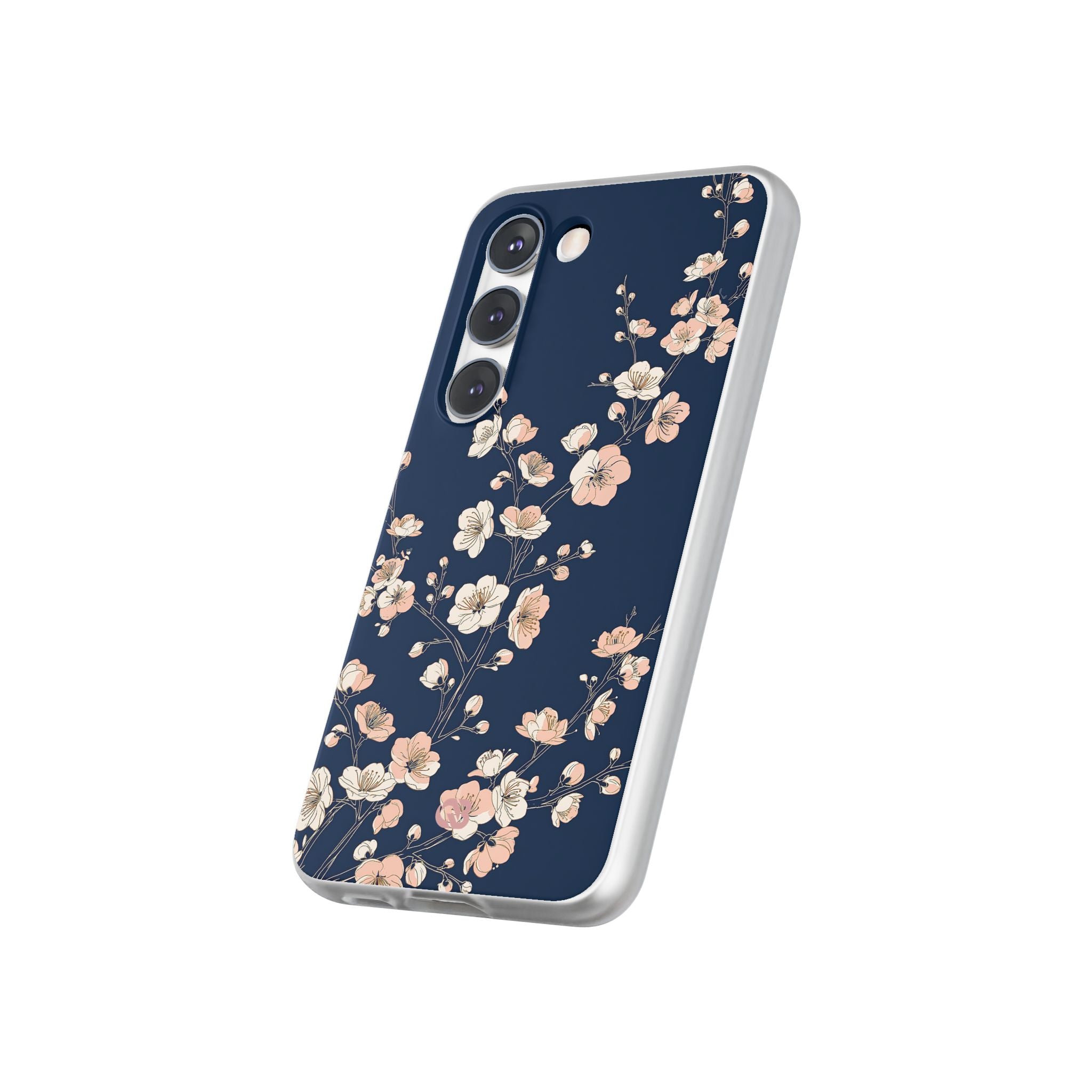 Blue Lite Phone Case for Samsung - Midnight Peach Sakura