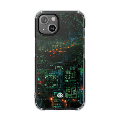 Tactical Avionics HUD · Clear Impact Magnetic Phone Case for iPhone · Green