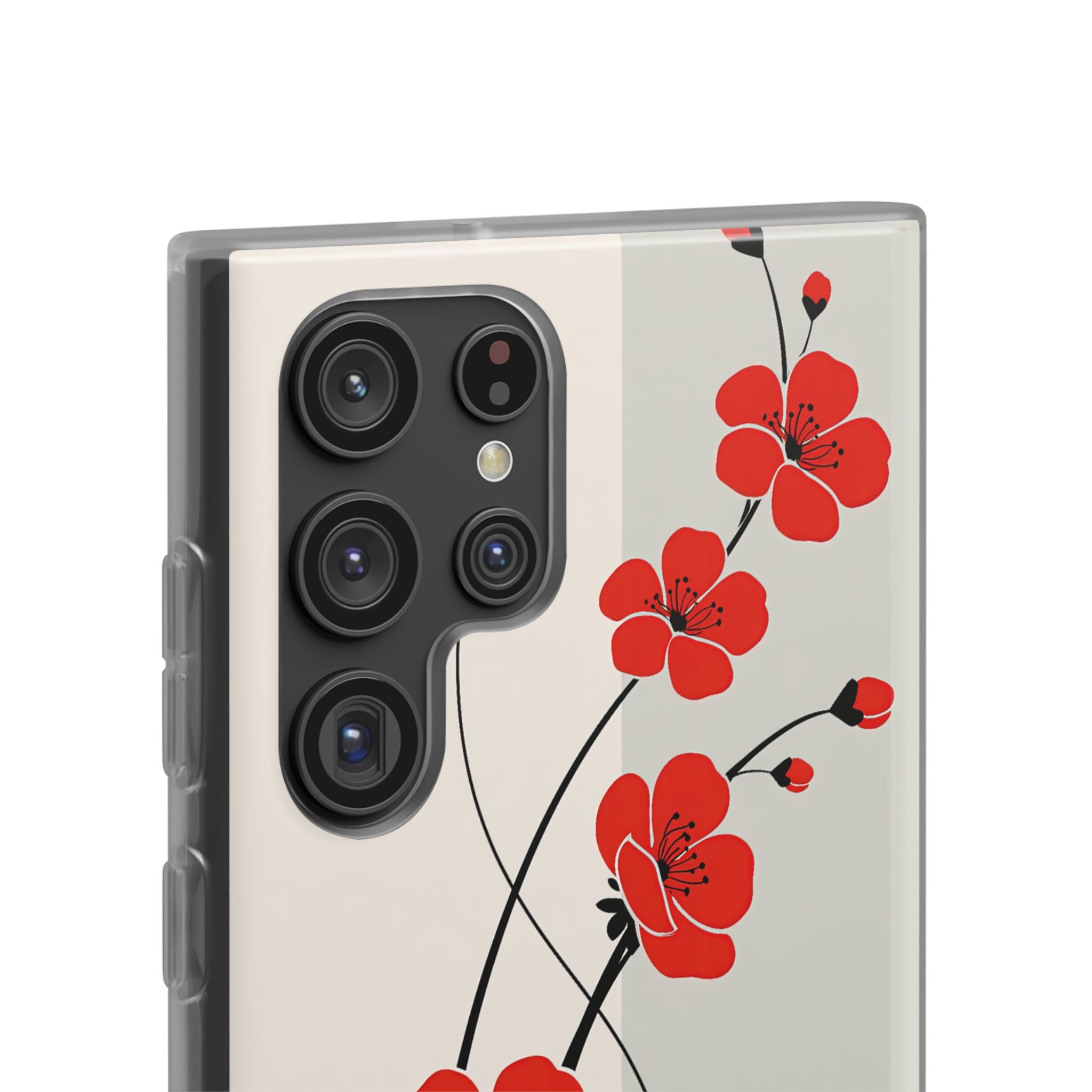 Red Lite Phone Case for Samsung - Crimson Plum Ink