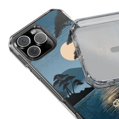 Blue Impact MagSafe Phone Case for iPhone - Midnight Kyoto Pine