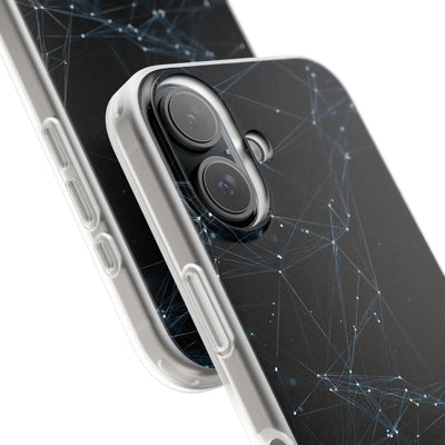 Black Lite Phone Case for iPhone - Arctic Neural Mesh