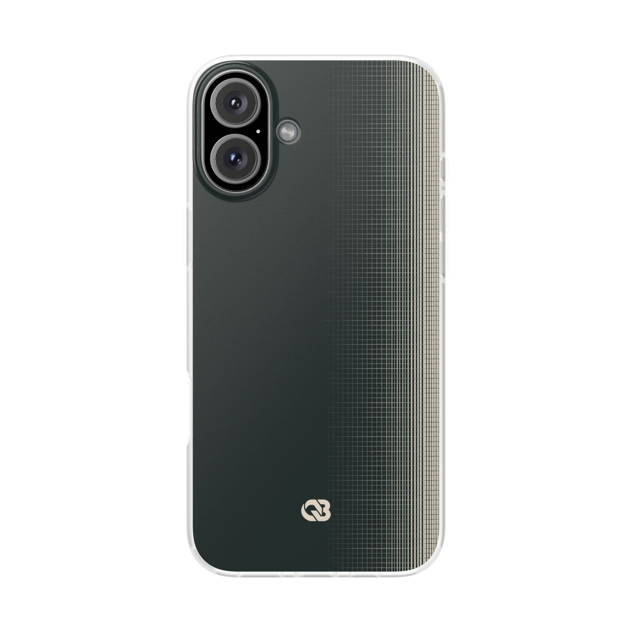 Grey Lite Phone Case for iPhone - Charcoal Tech Grid