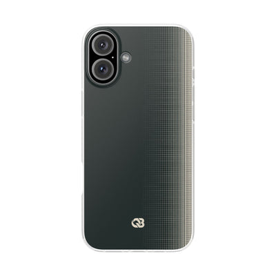 Grey Lite Phone Case for iPhone - Charcoal Tech Grid