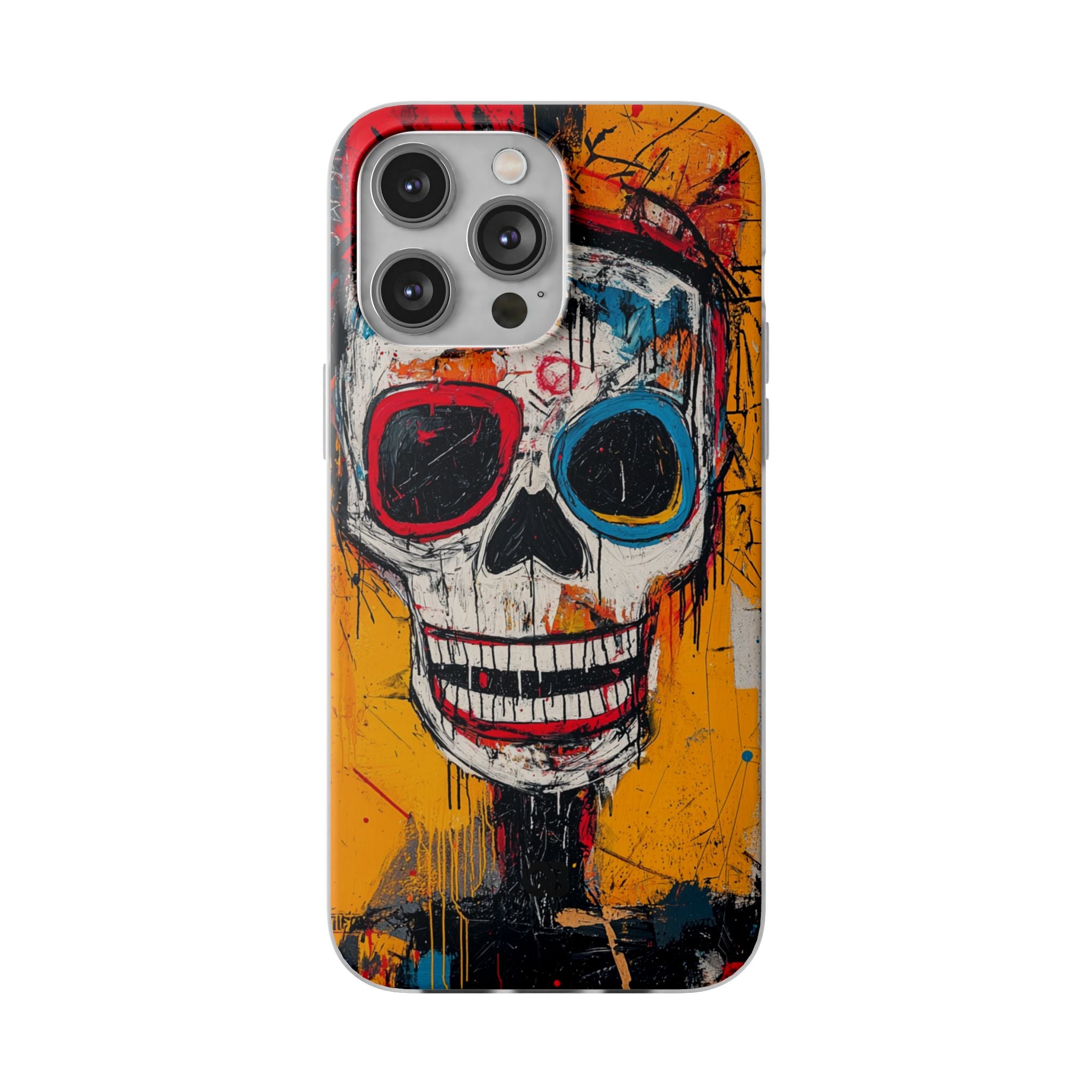 Vivid Graffiti Skull · Soft Custodia per iPhone