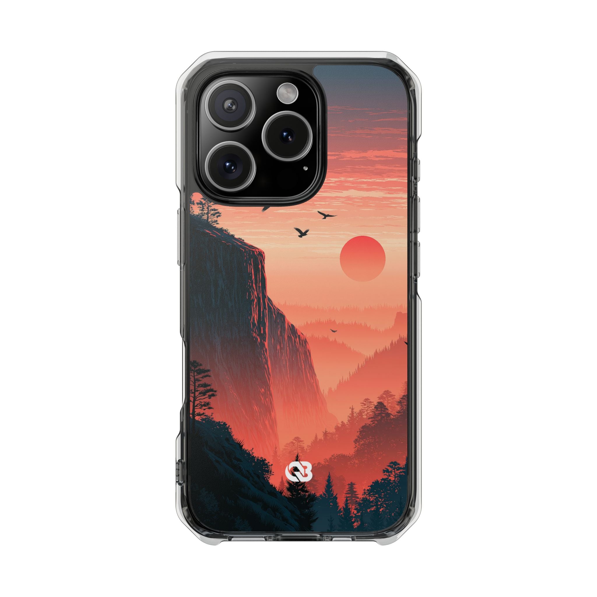 Orange Impact MagSafe Phone Case for iPhone - Crimson Ridge Flight
