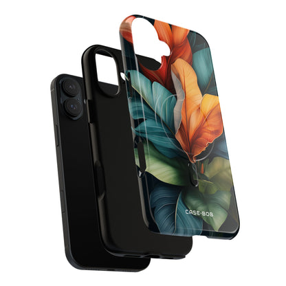 Tropical Leafburst iPhone 16 Plus Skal - Tough+