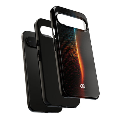 Luminous Refraction Grid · Tough Phone Case for Pixel ·  Black