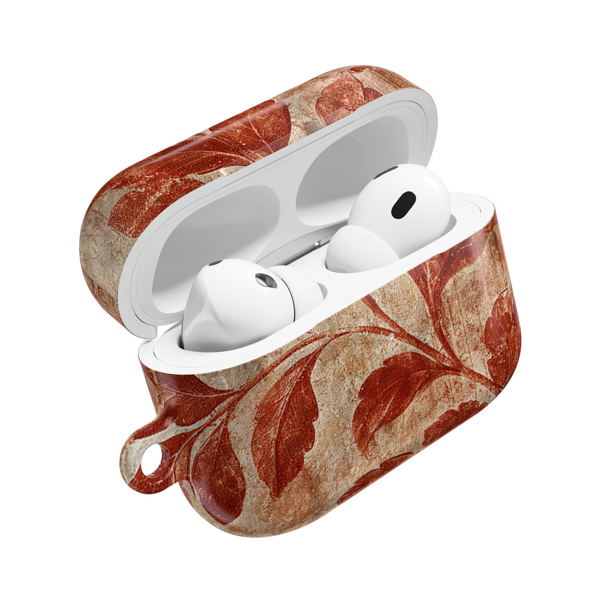 Terracotta Botanical Fresco · Hard Case for AirPods & AirPods Pro · Red