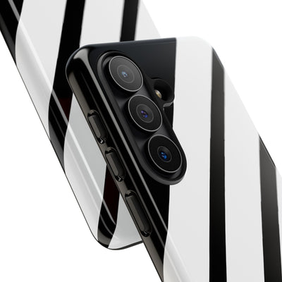 Obsidian White Bars · Tough Handyhülle für Samsung