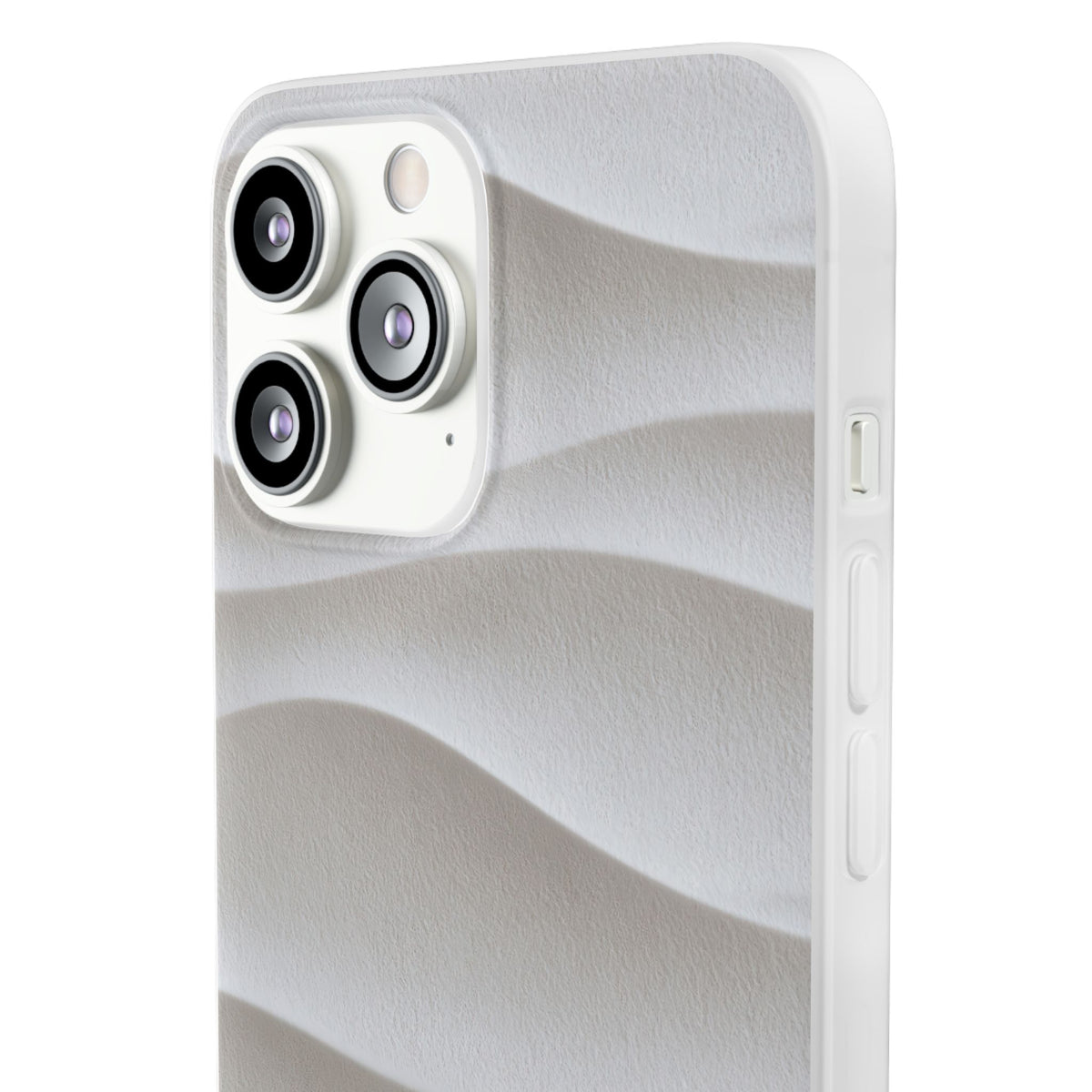 Sculpted Dune Relief · Lite Phone Case for iPhone ·  White