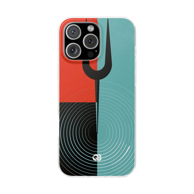 Teal Lite Phone Case for iPhone - Sonic Static Split
