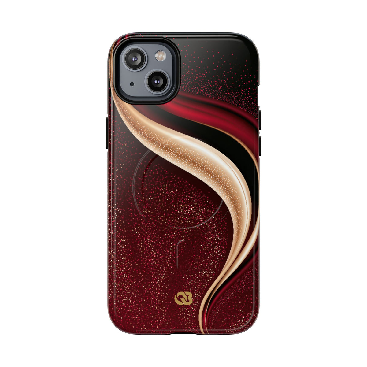 Gilded Crimson Flow · Tough 2.0 Magnetic Phone Case for iPhone · Red