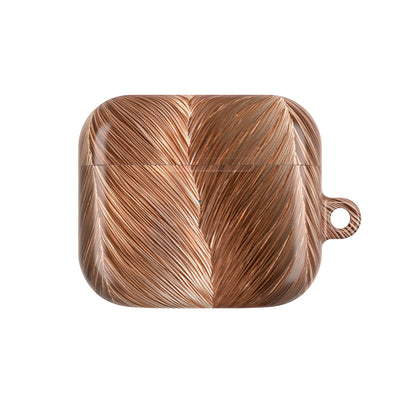 Rose Gold Weave · Hard Case for AirPods & AirPods Pro · Brown