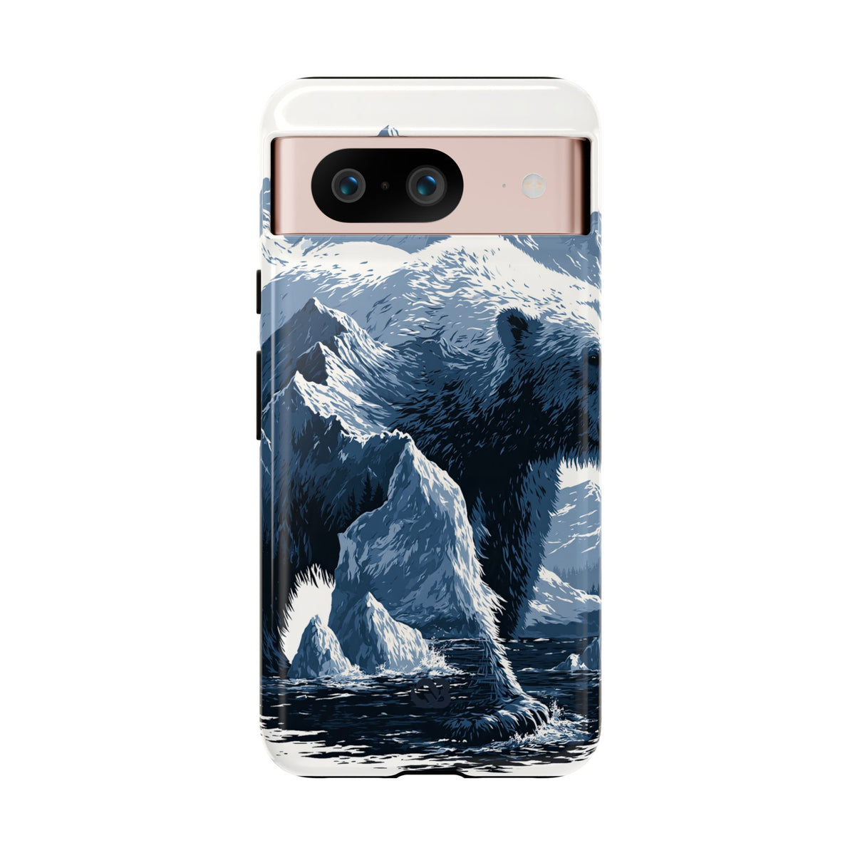 Fjord Summit Bear · Tough Phone Case for Pixel ·  Blue