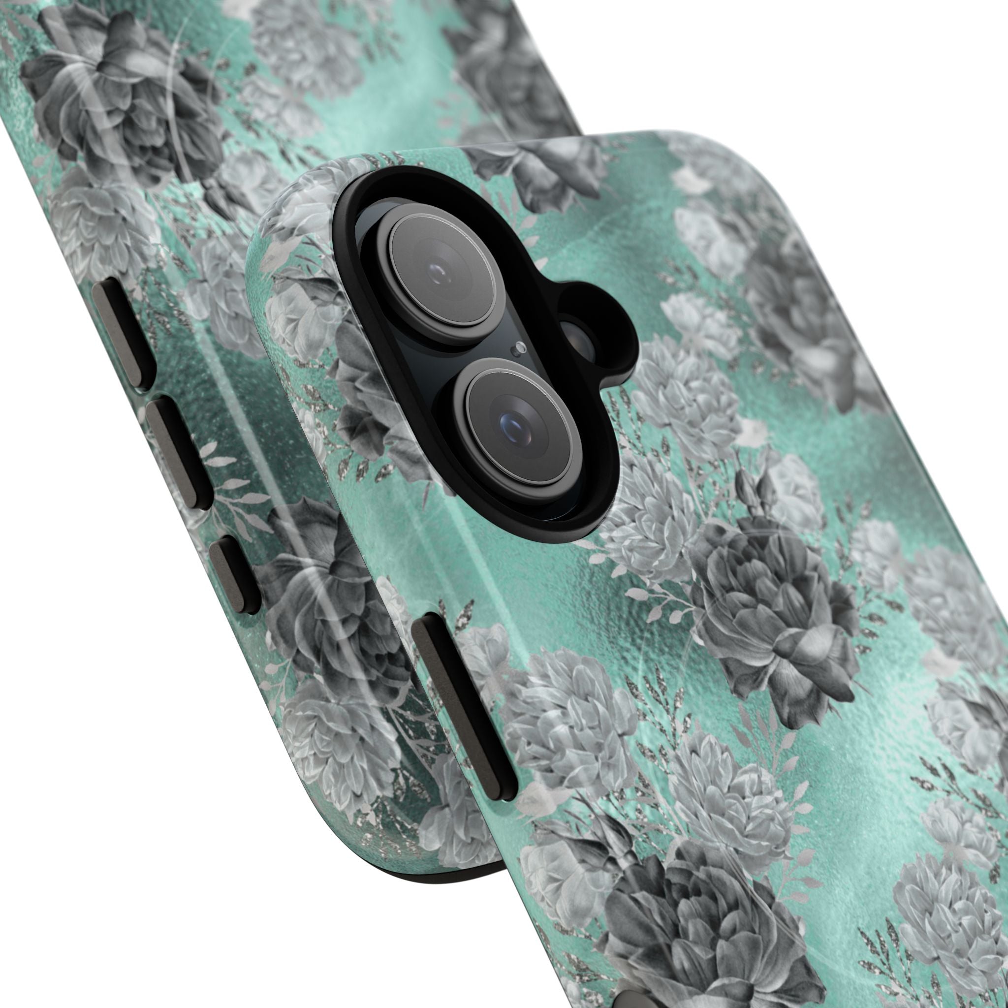 Frost Mint Floral · Tough+ Magsafe