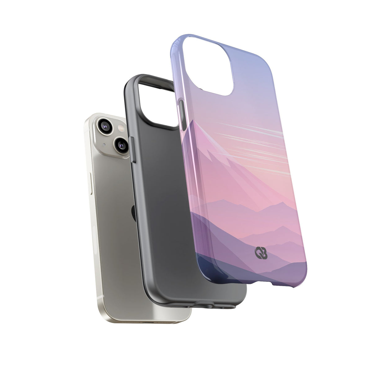 Alpine Twilight · Tough Phone Case for iPhone · Pink