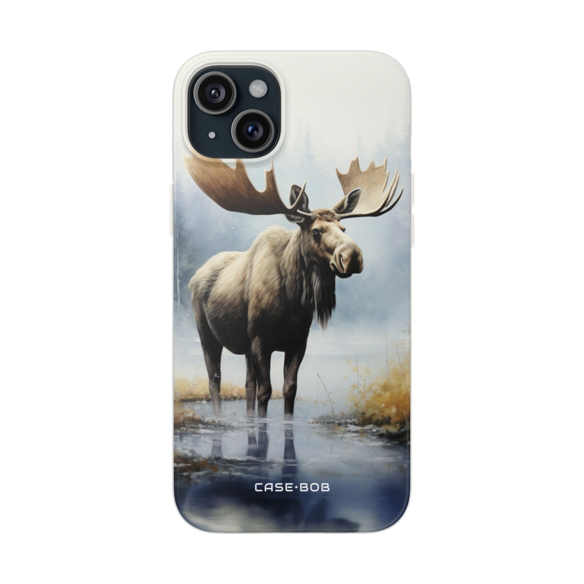 Elch Spiegelung iPhone 15 Plus Case - Soft