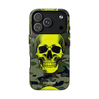 Neon Skull Camo iPhone 17 Pro Case - Tough+ - CASE•BOB