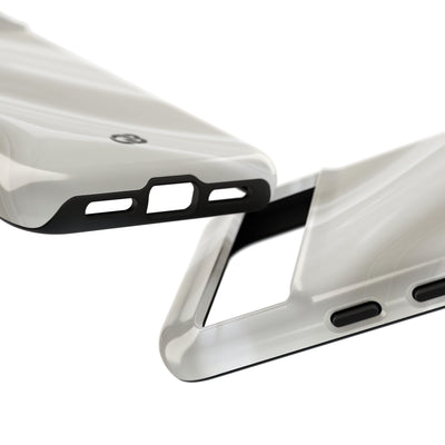 White Tough Phone Case for Google Pixel - Polished Ivory Wave