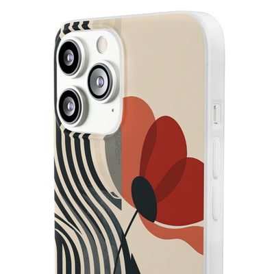 Modernist Poppy · Lite Phone Case for iPhone ·  Beige