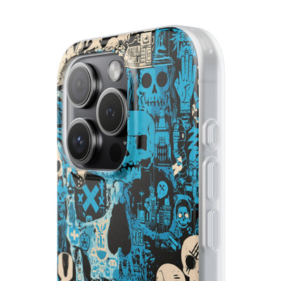 Electric Skull Graffiti · Lite Phone Case for iPhone ·  Blue