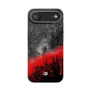 Crimson Noir Drip · Lite Phone Case for iPhone ·  Black