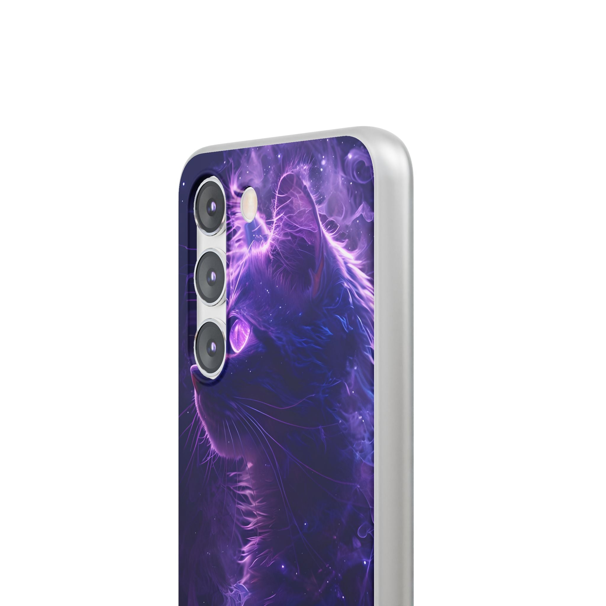 Purple Void Feline · Soft Custodia per Samsung