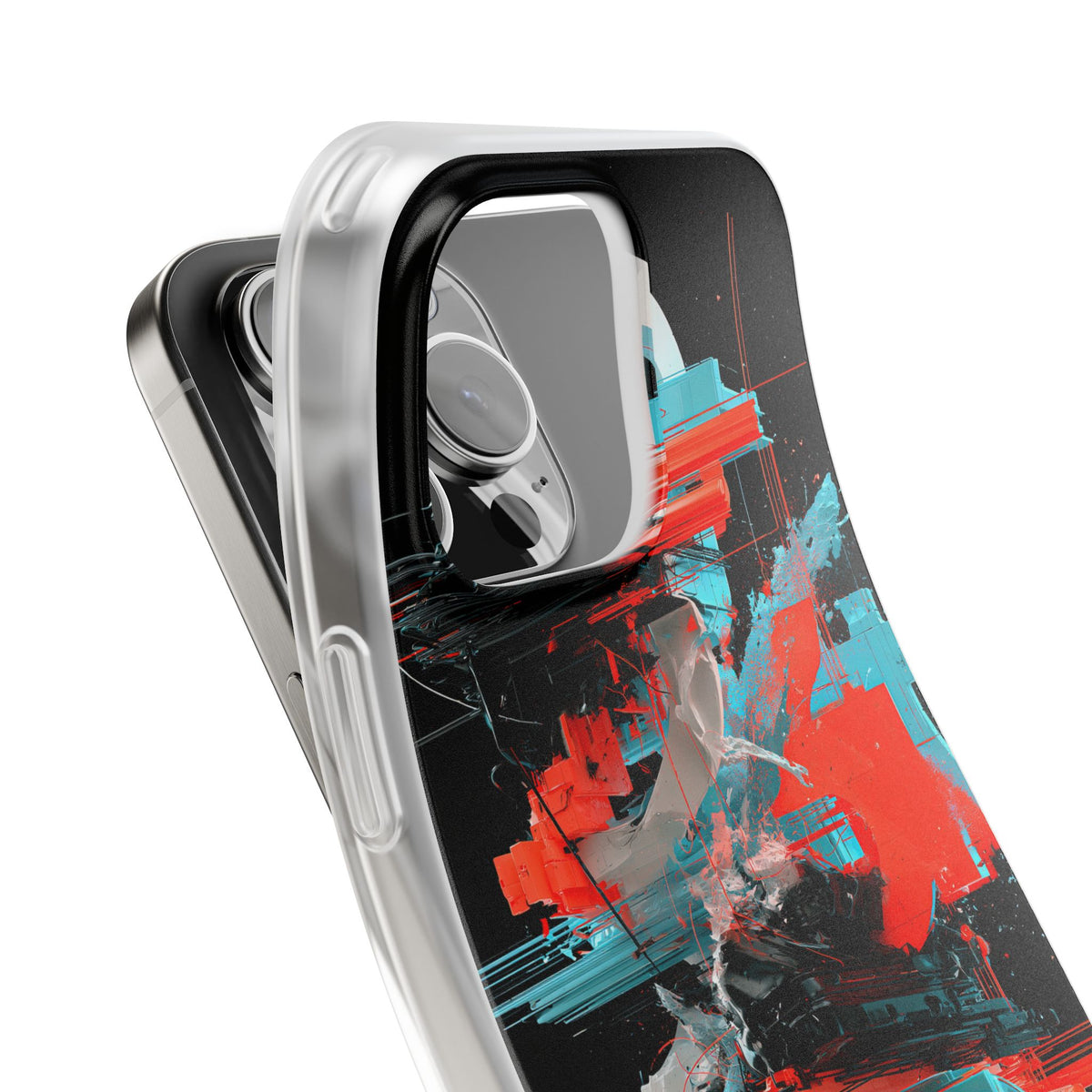 Fragmented Cyber Core · Lite Phone Case for iPhone ·  Black