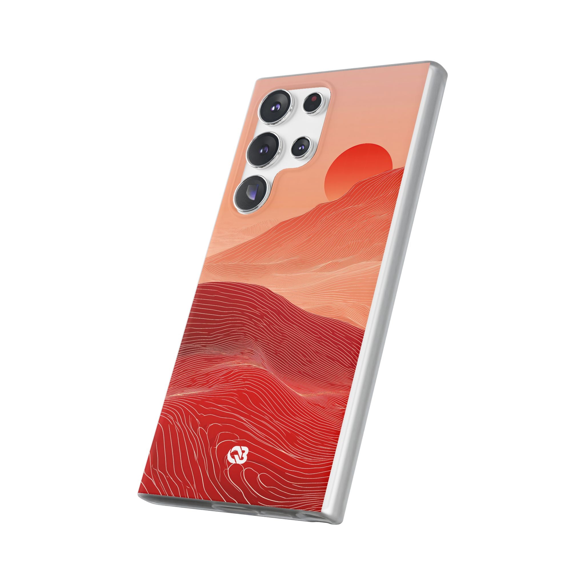Red Lite Phone Case for Samsung - Crimson Ridge Lines