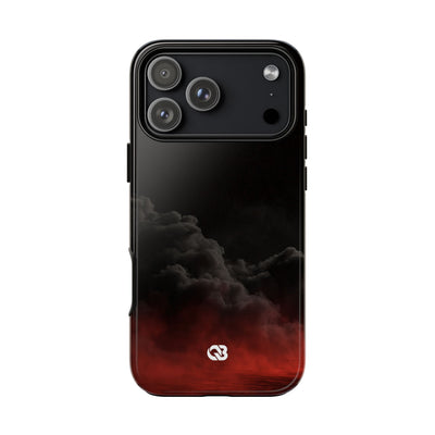 Crimson Fog Void · Tough Phone Case for iPhone · Black