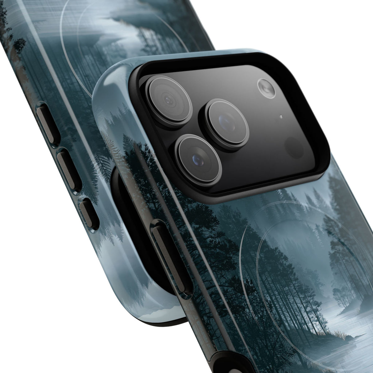 Silent Nordic Fjord · Tough 2.0 Magnetic Phone Case for iPhone · Blue