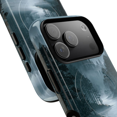 Silent Nordic Fjord · Tough 2.0 Magnetic Phone Case for iPhone · Blue