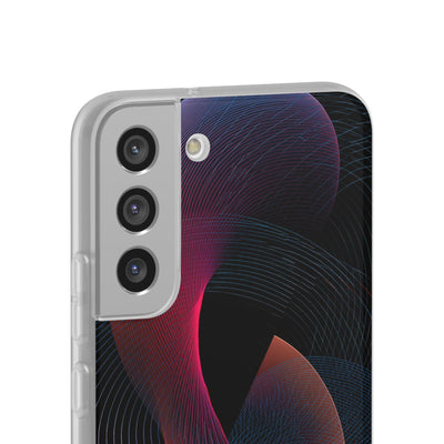 Black Lite Phone Case for Samsung - Cobalt Crimson Flux