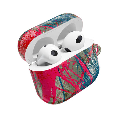 Neon Static Drip · Hard Case for AirPods & AirPods Pro · Pink