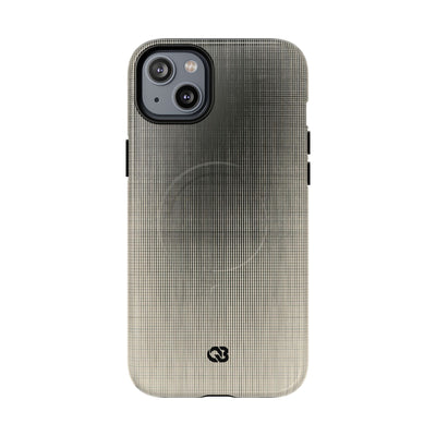 Beige Tough 2.0 Magsafe Phone Case for iPhone - Carbon Screen Grid