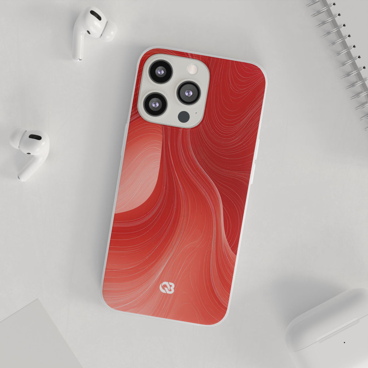 Crimson Contour · Lite Phone Case for iPhone ·  Red