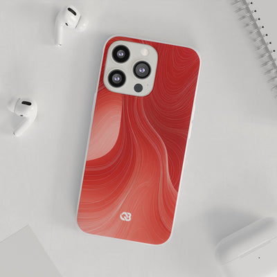 Crimson Contour · Lite Phone Case for iPhone ·  Red