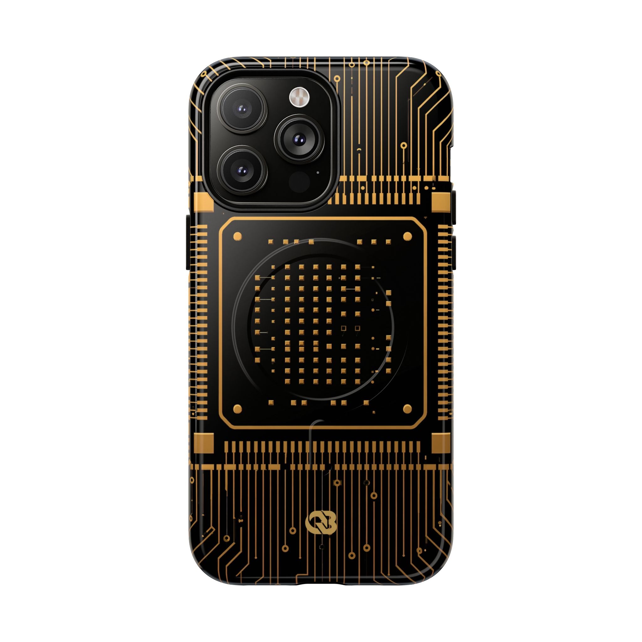 Gold Tough 2.0 Magsafe Phone Case for iPhone - Cyber Gold Processor