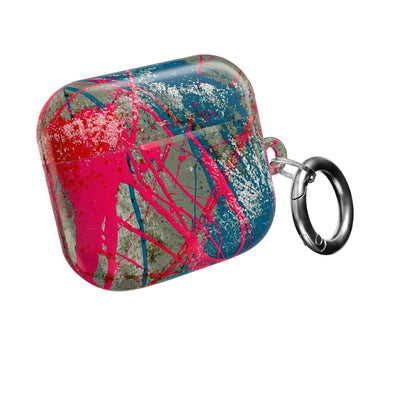 Neon Static Drip · Hard Case for AirPods & AirPods Pro · Pink