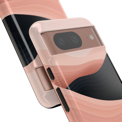 Pink Tough Phone Case for Google Pixel - Dune Shadow Layers