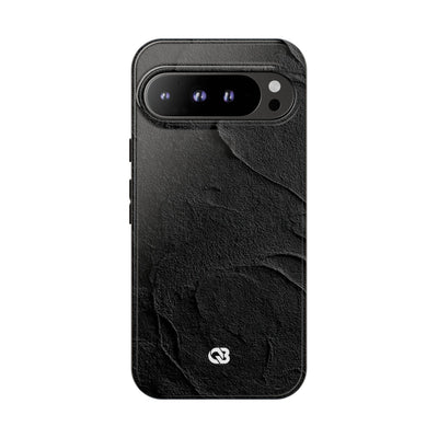 Obsidian Stucco Relief · Tough Phone Case for Pixel ·  Black