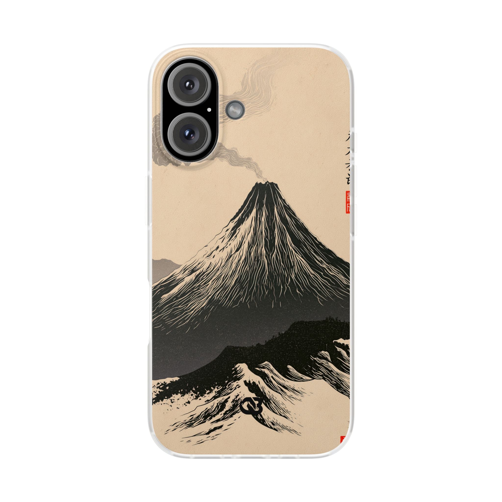 Beige Lite Phone Case for iPhone - Obsidian Ink Summit