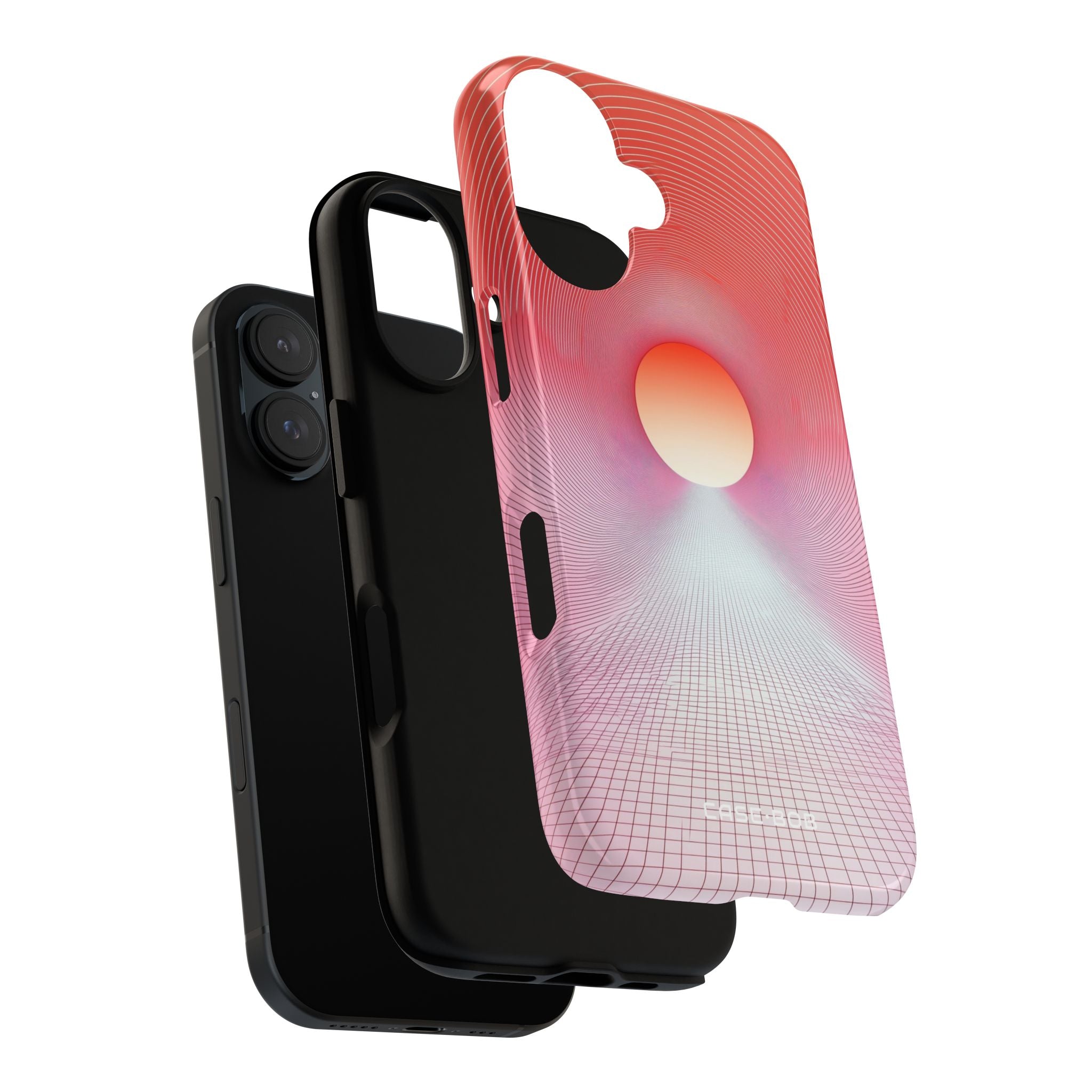 Orange Portal iPhone 16 Case - Tough