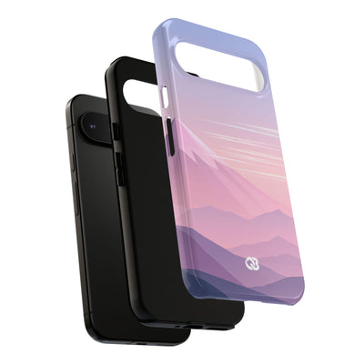Purple Tough Phone Case for Google Pixel - Lavender Alpine Dawn