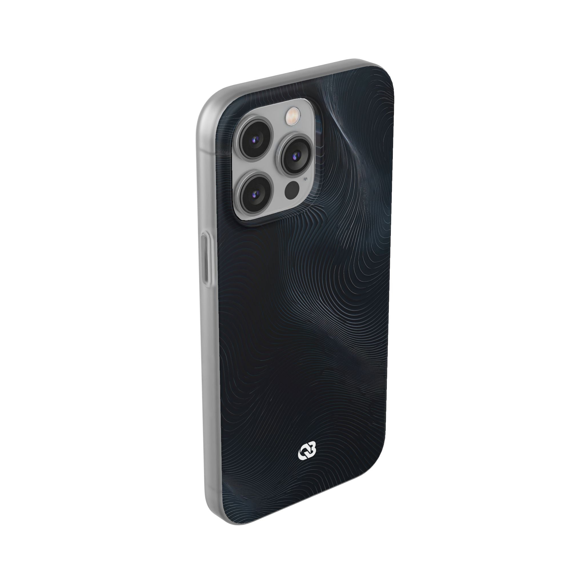 Black Lite Phone Case for iPhone - Obsidian Ridge Flux