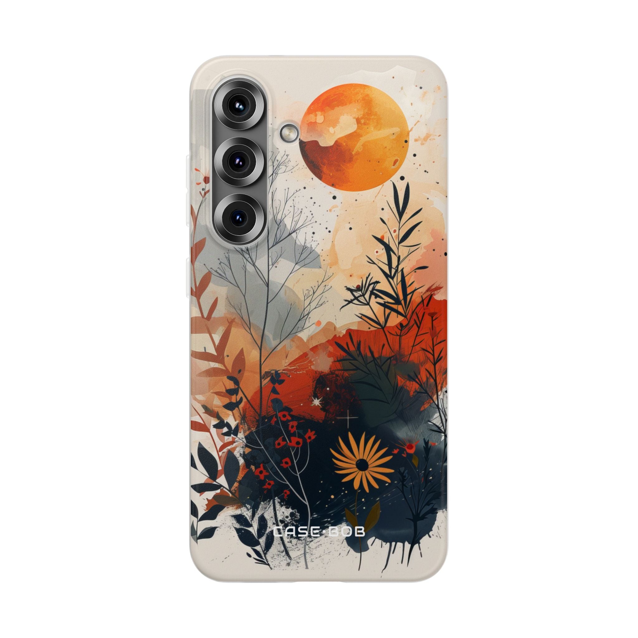 Orange Solstice Samsung S25 Case - Soft